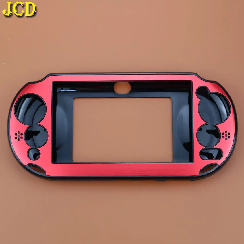 JCD 1 шт. 8 Collor алюминиевый кожаный чехол, защитный чехол для sony playstation PS Vita 2000 psv PCH-20 контроллер - Цвет: Красный