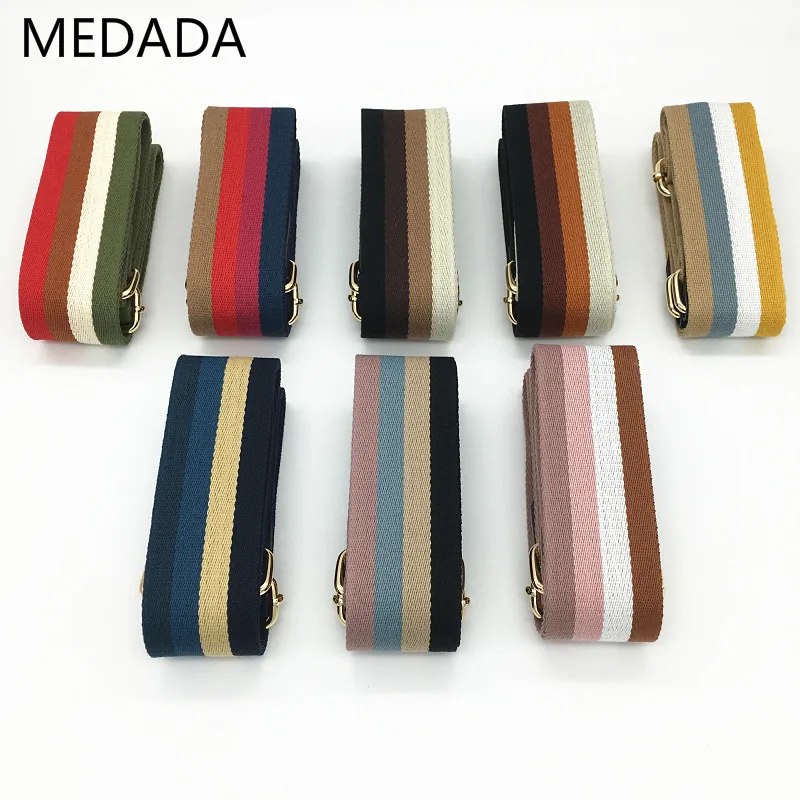 Нейлоновый ремень MEDADA, цветная сумка, широкий ремень, аксессуары, ручки, регулируемый ремень для сумки 130 см|Детали и аксессуары для сумок| | АлиЭкспресс