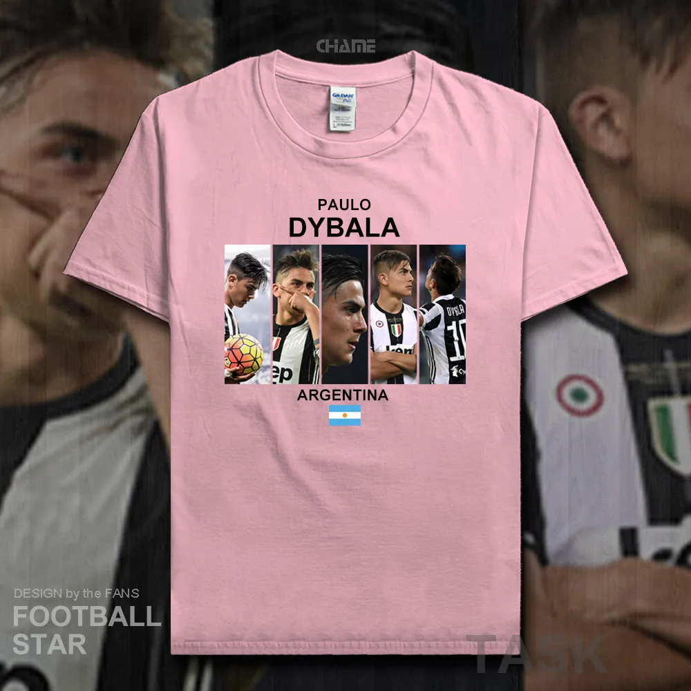 

Paulo Dybala t shirt 2018 jerseys Argentina footballer star tshirt 100% cotton fitness t-shirt clothes streetwear summer new 20