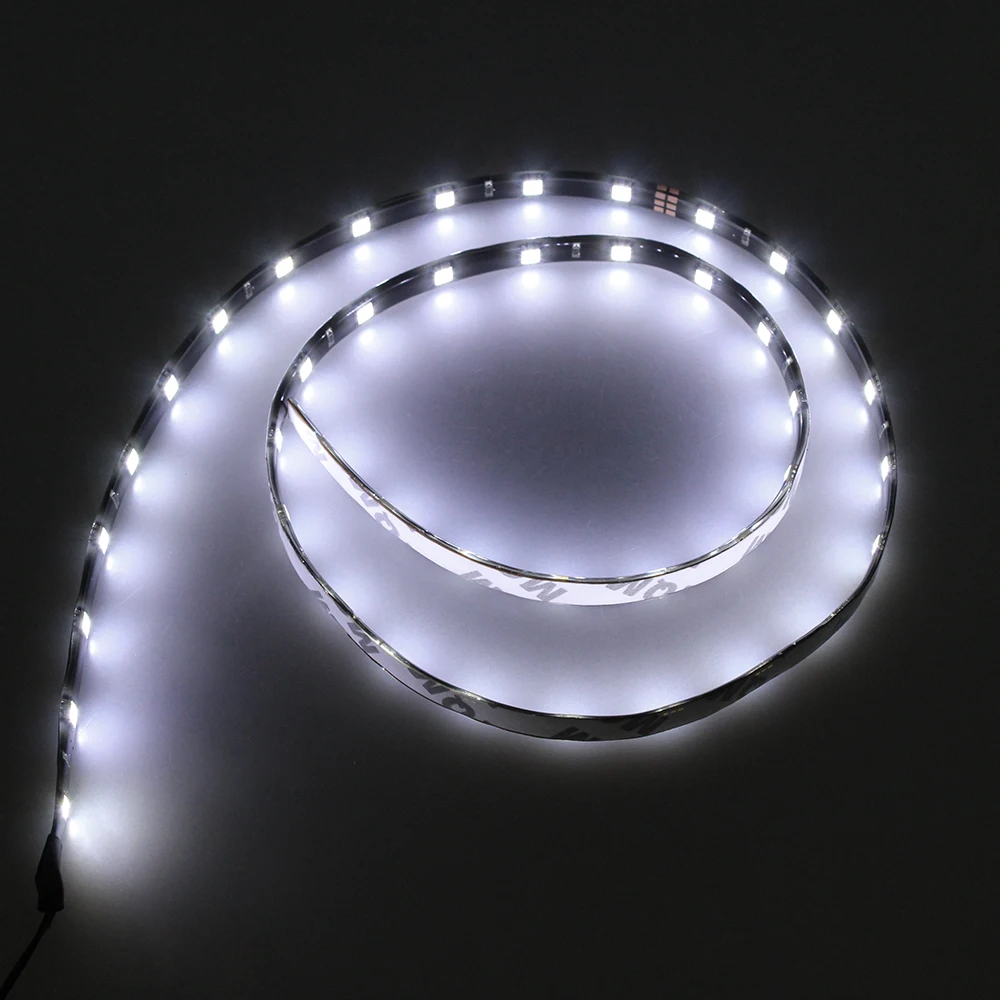 2pcs 90cm Car LED Light Strips with 45 LEDs Flexible 45