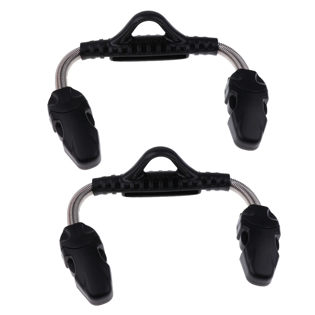 

2 Pcs Quick Release Buckle Stainless Steel Spring Fin Strap for Scuba Diving Portable Durable Elasticity