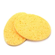 Водопоглощающая Косметическая пышная кромка шлифовальная поверхность волн спонж для умывания губка для очистки лица 2 шт Мягкий прочный