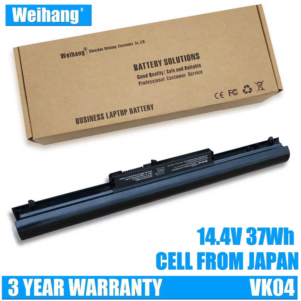 37Wh Weihang Cell из Японии аккумулятор VK04 для HP Pavilion 14 14t 14z 15 15t 15z Sleekbook 15z|Аккумуляторы