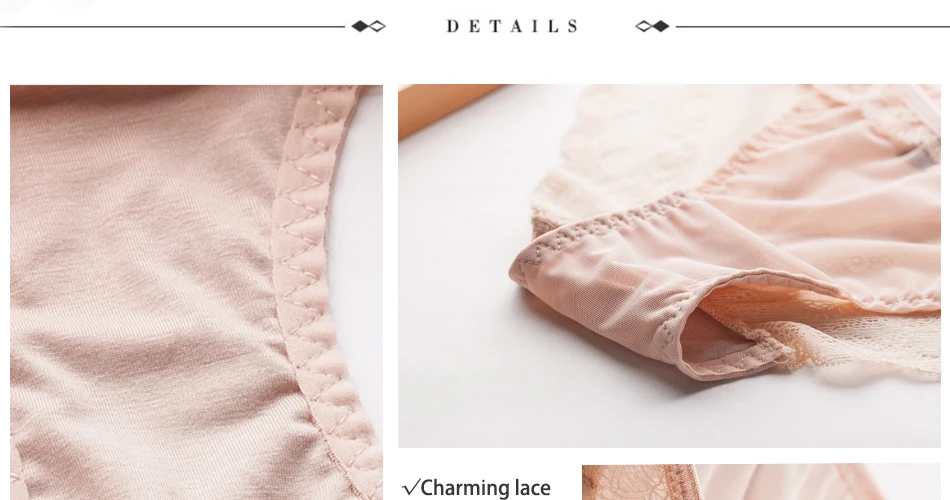 Women Sexy Lace Panties Women's Cotton Seamless Briefs Pants Underwear G-Strings Thongs Tangas Ladys Exotic Lingeries Intimates 14