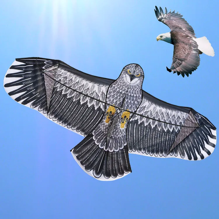 Бесплатная доставка высокого качества 2 м большой орел кайт Летающий выше с катушка леска воздушный змей "Сова" животные воздушные змеи