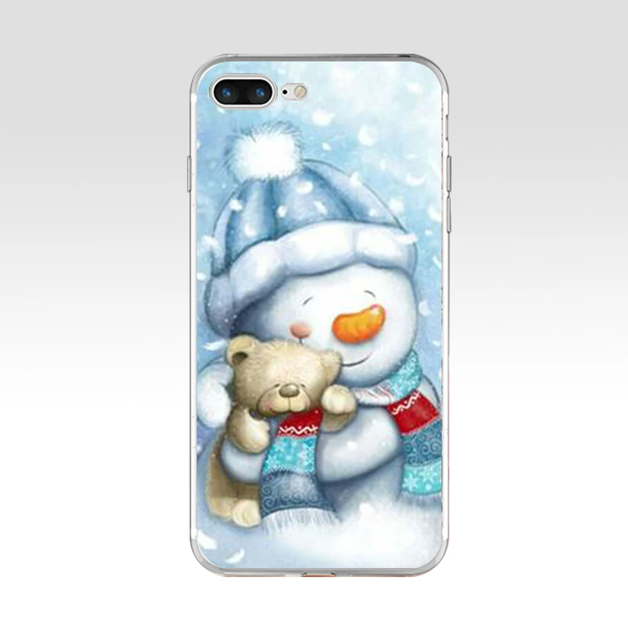 49AQ новый год Рождество Мягкий ТПУ силиконовый чехол для Apple iPhone 6 6s 7 8 plus