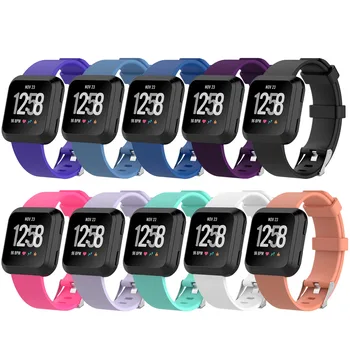 

Gosear 10PCS Assorted Colors Soft Silicone Replacement Wristband Bracelet Belt Strap Wrist Band for Fitbit Versa Smart Watch