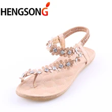 Женские уличные пляжные сандалии; Летняя обувь на плоской подошве с цветочным принтом; нескользящая обувь; Sandalias; женская спортивная обувь; пляжные сандалии с ремешком сзади