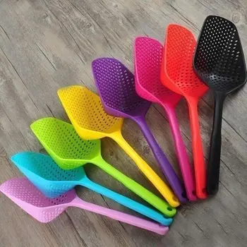 

1pc No-stick Plastic Drain Shovel Strainers Water Leaking Shovel Ice Shovel Fishing Fence Colanders Kitchen Gadget Cooking Tool