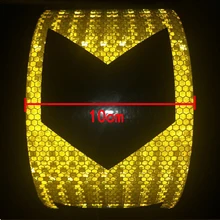 10 см ширина высокое качество автомобильные аксессуары светоотражающие автомобильные наклейки клейкая лента для безопасности автомобиля