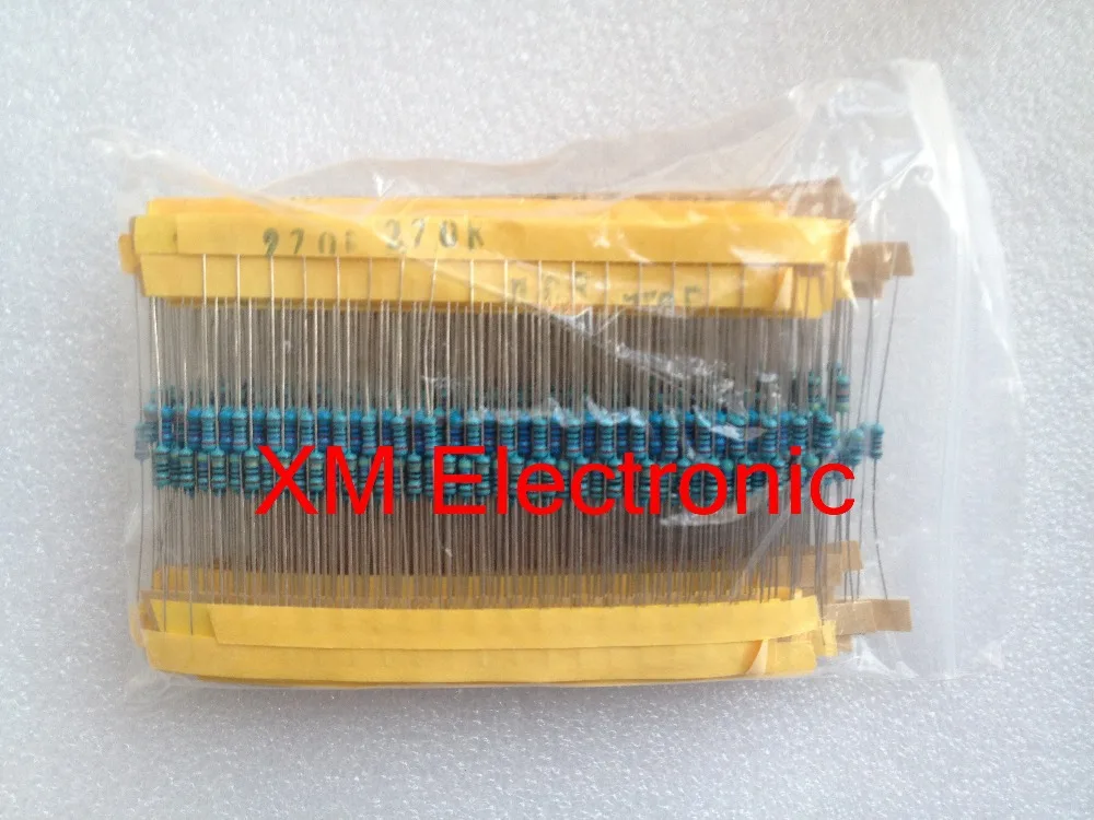 

30 Kind 1/4W Resistance 1% Metal Film Resistor Assorted Kit Each 20 Total 600pcs