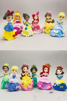 

12pcs Snow Princess Belle 12 Princess series doll doll ornaments bulk gift toys