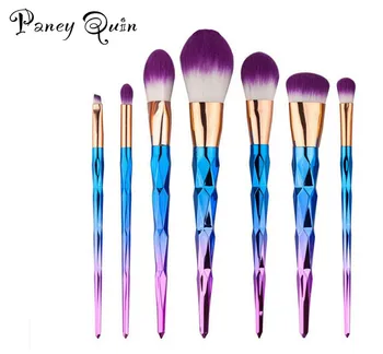 

7pcs/set colorful makeup brushes pincel maquiagem Synthetic Fiber Rose Gold Powder Eyeshadow Makeup Brush kits for make up