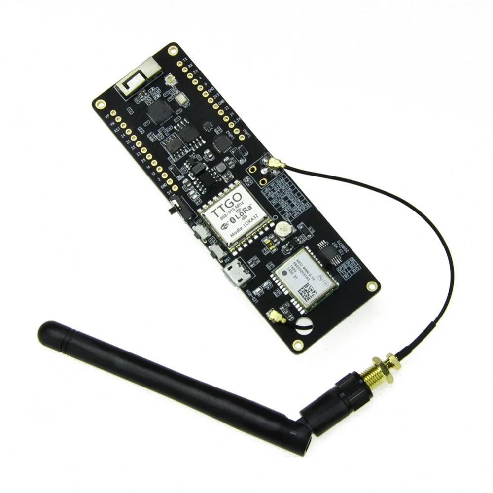 ESP 32 gps NEO-M8N IPEX LORA 32 модуль с 18650 держателем батареи ESP32 ESP-32 868 МГц WiFi беспроводной Bluetooth модуль для arduino