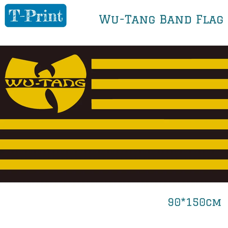

90x150cm 3x5Ft Wu Tang Band Flags Polyester Digital Print Banner