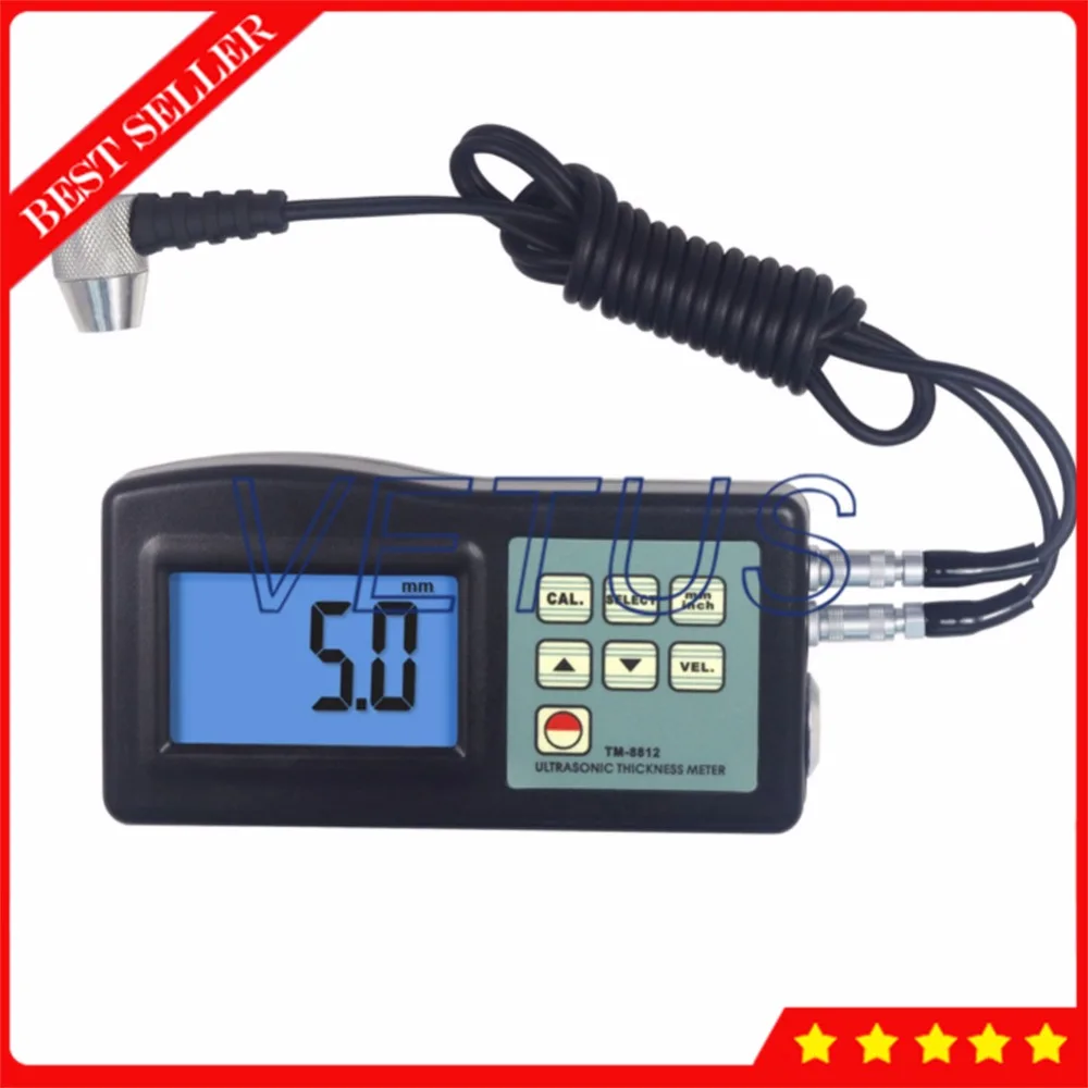 TM8812 Handheld Digital Ultrasonic Steel Zinc Polyethylene Thickness