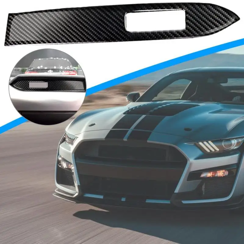 

Carbon Fiber Auto Car Dashboard Decoration Strip Sticker Replacement for Ford Mustang 2015-2017 LHD