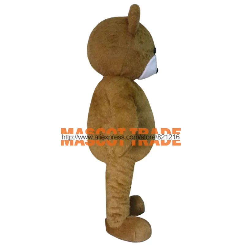 Новый рождественский костюм коричневого плюшевого мишки с героями мультфильмов