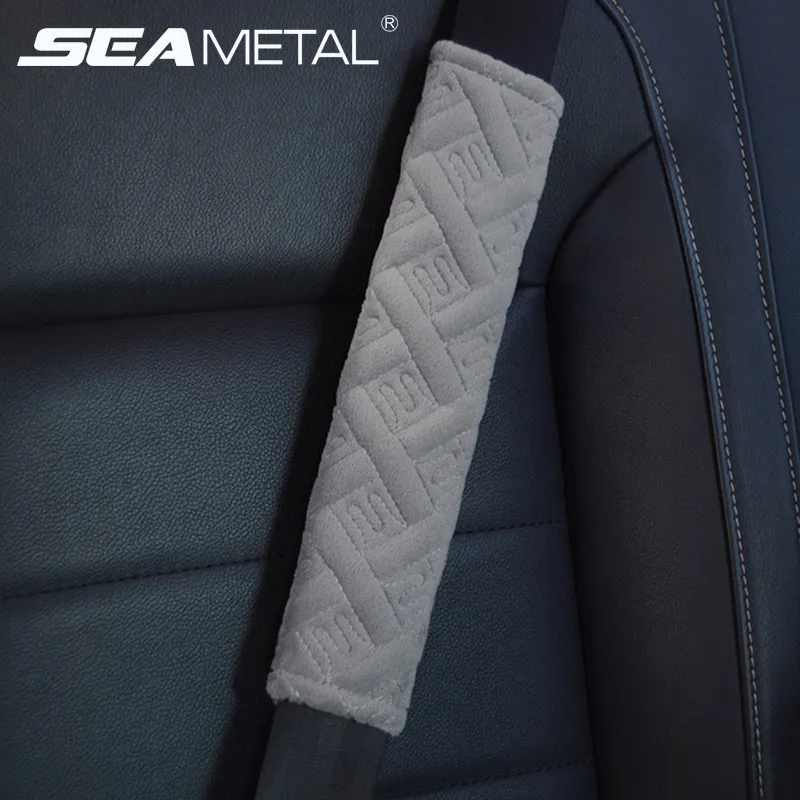 para proteger el cuello y el hombro para adultos y ni/ños para cintur/ón de seguridad universal 2 fundas para cintur/ón de seguridad de coche para cintur/ón de seguridad y hombro suave y suave gris