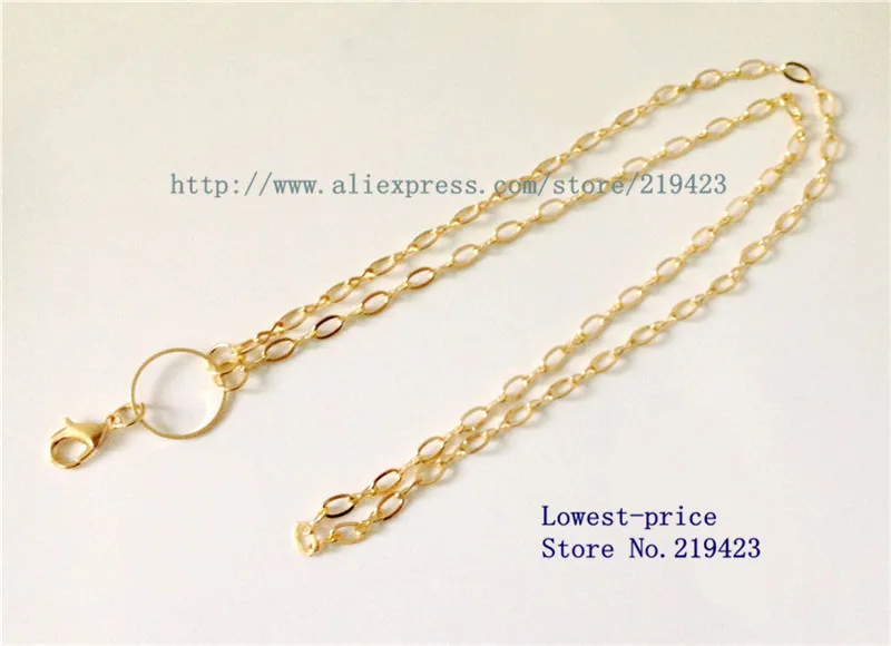 Free Shipping 5PCS 73cm Gold DIY Necklace Chain, for Hang Pendant