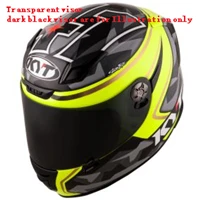 KYT полный шлем мотоциклетный шлем DOT или ECE сертификат прозрачный vison KR-1 - Цвет: ER 2017