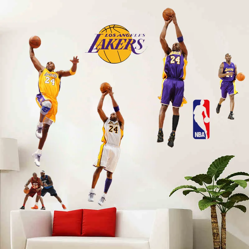 NBA Kobe Bryant Basketball Player Wall Stickers Decal Home Decor Fan