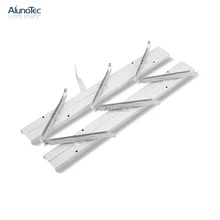 Aluno SF-400 6 дюймов клипса 10 лезвия 1420 мм(H) Алюминиевый сплав Лувр Оконная Рама в серебристом цвете