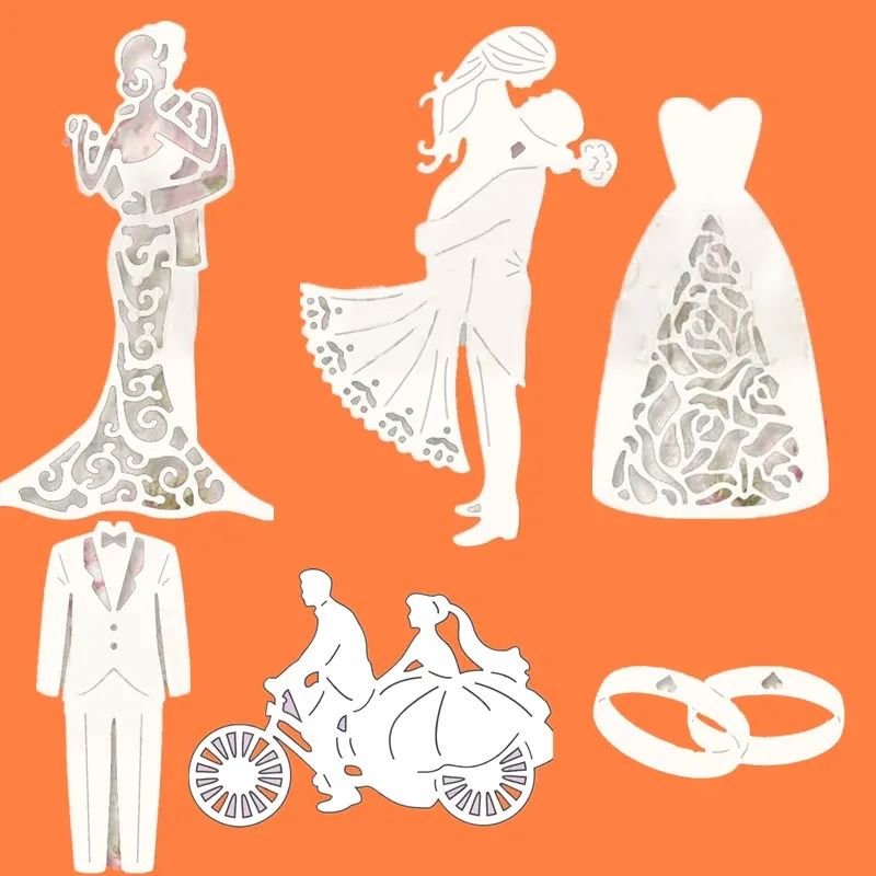 

Wedding Ornament Metal Cutting Dies Stencils New for DIY Scrapbooking Photo Album Decorative Embossing Paper Card Crafts Die Cut
