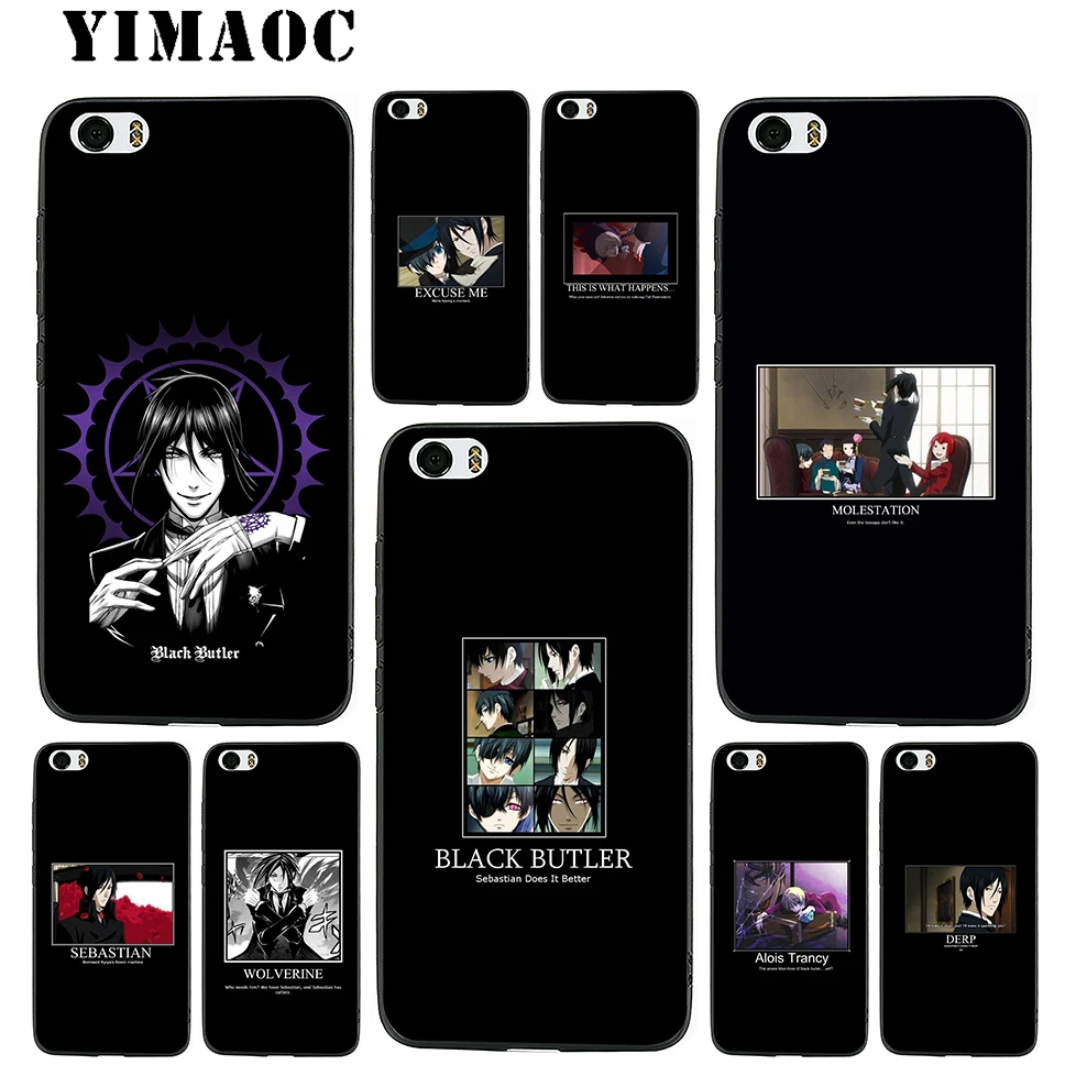 Мягкий силиконовый чехол YIMAOC Black Butler Аниме для Xiaomi Redmi Note 9 Mi 8 Se 7 6 6A A1 A2 4X 4A 5A 5 MAX 3 MiA1 |