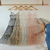 2022 New Arrival Spaghetti Straps Tulle Long Women  Dresses Fashion Bling Bling See Through Dress Sexy Fashion Hot ► Photo 1/5