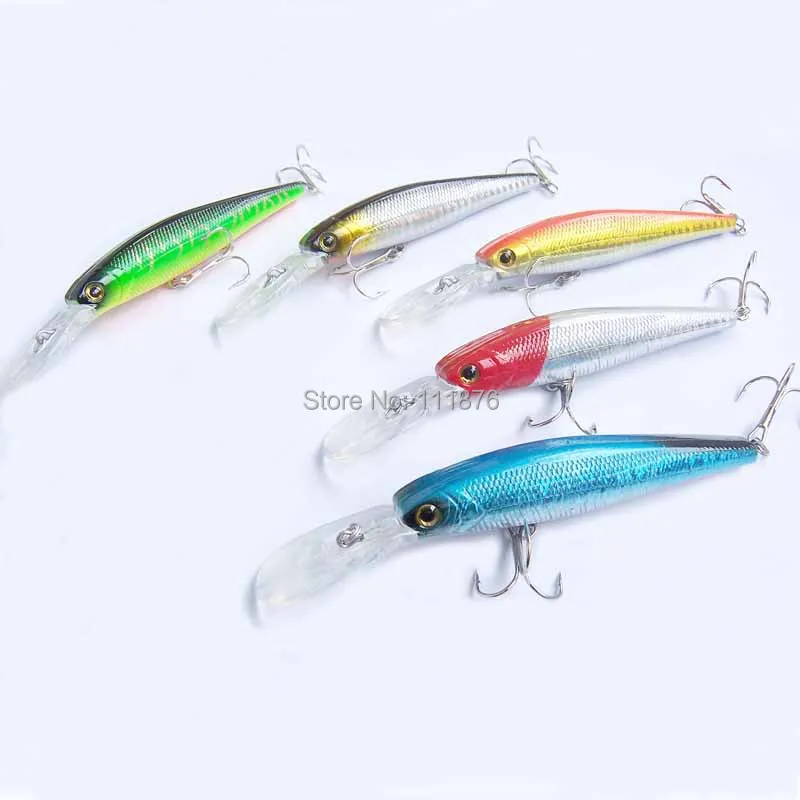 

2018 New Arrival Pesca Fishing lures Minnow Crankbaits 5pcs 12CM-14G Hard Bait Fishing Tackle Ocean Rock Fshing Free shipping