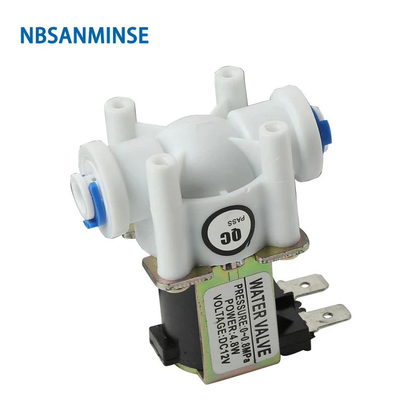 

NBSANMINSE SMJFPDJ 06 PE Tube Push-in Water Solenoid Valve Electric Tea Stove Solenoid Valve Normally Closed DC12V DC24V