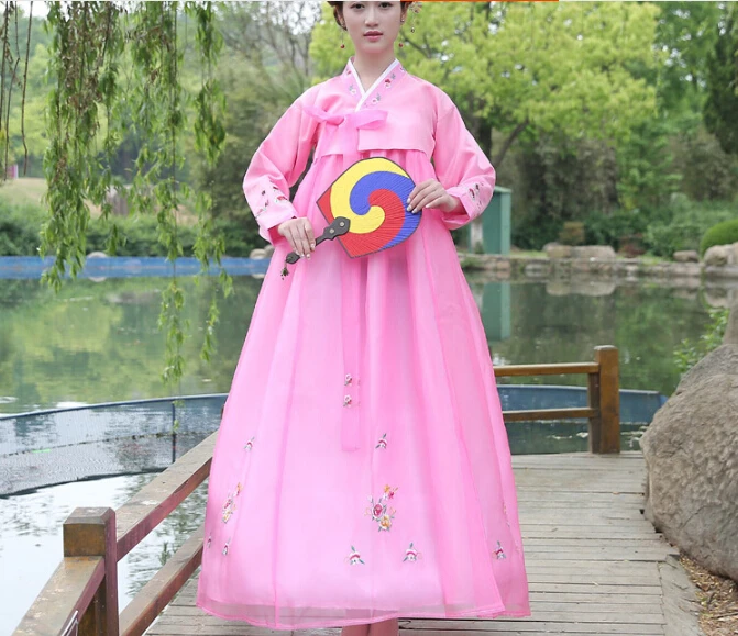 Onal платье Традиционный корейский ханбок Для женщин дворец традиционной корейской Для женщин сцене dae Jang geum танец