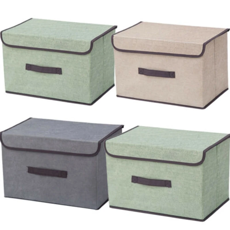 

Foldable Nonwoven Square Clothes Storage Box Underwear Bra Socks Divider Case Desk Wardrobe Closet Organizer Toy Container