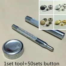 Один застежка Быстрая заклепка кнопки Setting Tool 3/" 10 мм+ 50 кнопки