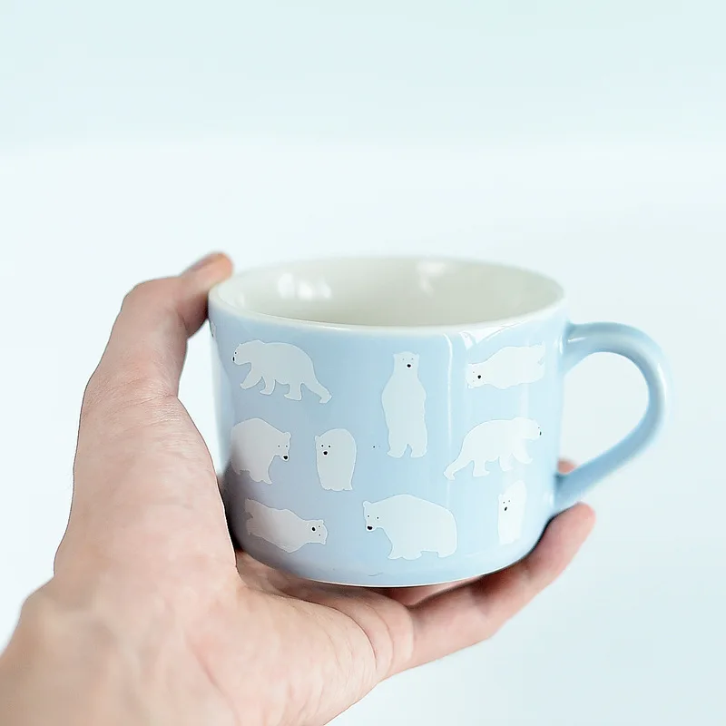 Кофейная чашка Kawaii Zakka кружка для воды маленькие чайные кружки керамический