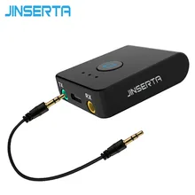 JINSERTA 2017 Bluetooth Transmitter Bluetooth Receiver Music Stereo Audio Adapter for Tablet PC Laptop TV Cellphone Speaker