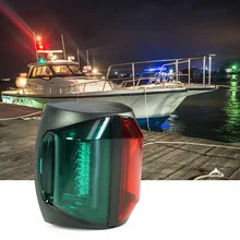 12 V DC красный зеленый морской светодиодный свет для лодки 2 W двухцветная пластиковая лампа навигатор