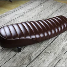 64 см горб винтажное седло Универсальный pu кожа кафе гонщик сиденье для SuzuKi GS Yamah XJ Honda черный коричневый по всему миру