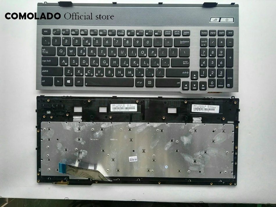 

NEW HB HEbrew keyboard For ASUS G55 G55V G55VM G55VW With graw frame HB Layout Laptop Keyboard