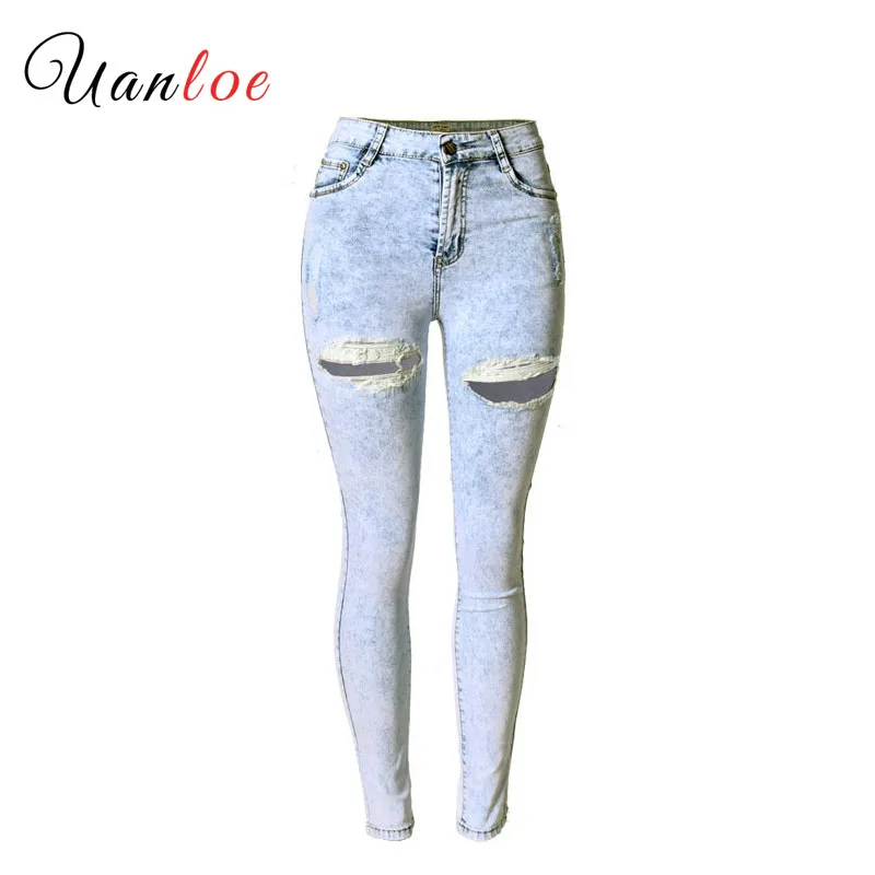 2019 Hot Ripped Jeans For Women Hole Jegging Denim Pants