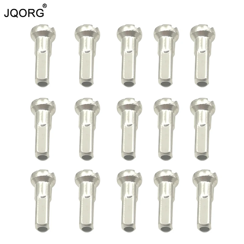 Pillar Spoke Nipples Brass Material Bicycle Spoke Nipples Sliver Color