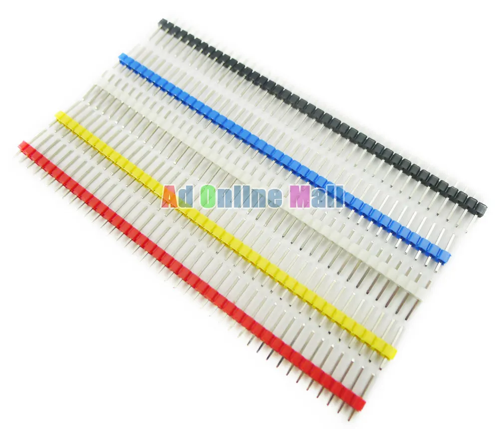 

1PCS 40P 2.54mm Male Color Single Row Pin Header