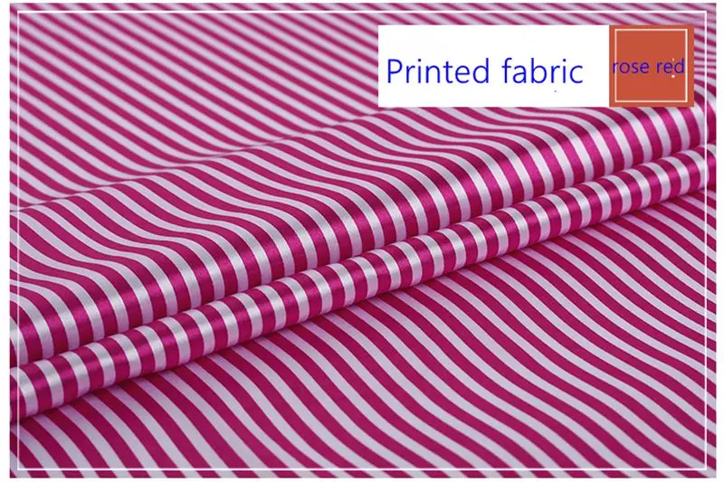 Дешевые полосатый полиэстер сатин с принтом ткань для подкладки домашний текстиль T114 - Цвет: 07