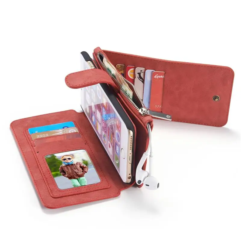For IPhone 6p 6s Plus Case Genuine Retro Texture Leather