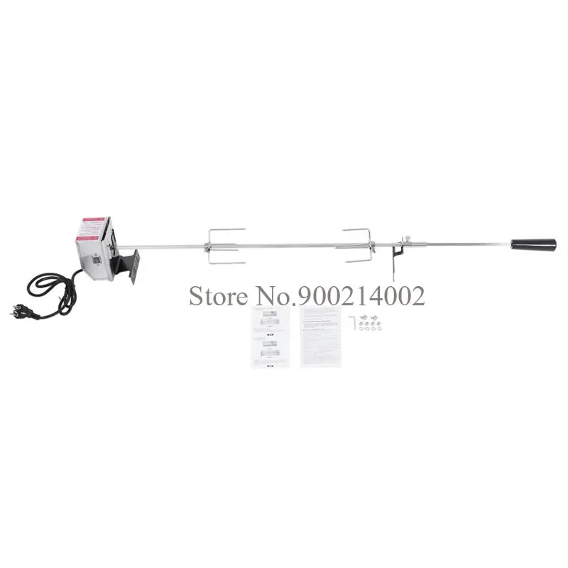 

Stainless Steel Rotisserie Kit for BBQ Spit Rod Meat Forks Poultry Chicken Fork Barbeque Tools with Electric Motor Poultry Chick