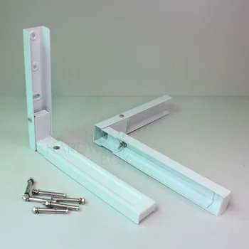 

pair of microwaves wall mounted bracket arms extendable white holder