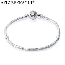 Гибкий браслет-цепочка в европейском стиле Браслеты Новые 16-20 см змея браслеты цепи подходят для бисера Амулеты Браслет с подвесками для женщин мужчин DIY ювелирные изделия