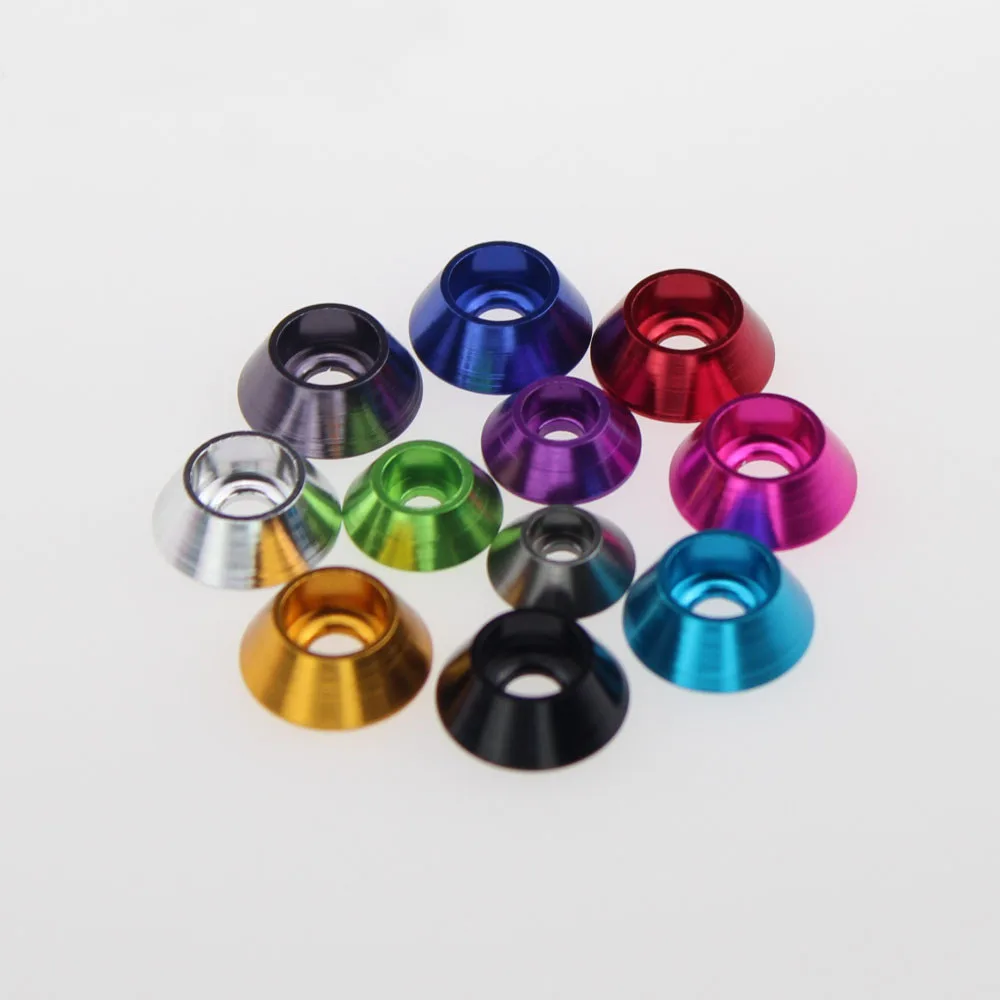 Aluminum Washer M3 Countersunk Head Gasket Spacer Anodized for RCin