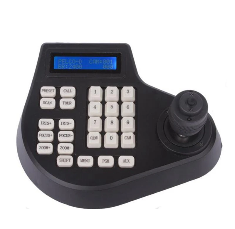 

Mini Coaxial CCTV Keyboard Controller LCD 1.5km Joystick RS485 PTZ Speed Dome Camera Bracket For Pelco SAMSUNG AD PANASONIC Pr